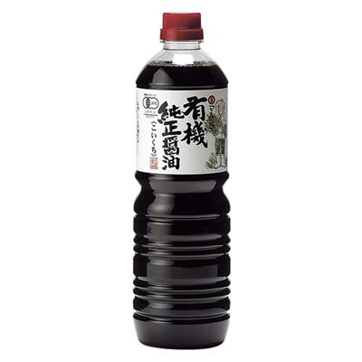 ＜マルシマ＞有機 純正醤油（こいくち）1000mL