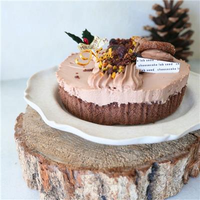 Wショコラのクリスマスチーズケーキ