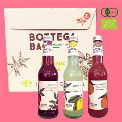 オーガニックソーダBottega Baci 12本セット（3種各4本）