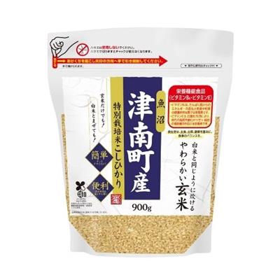 やわらかい玄米（特栽米 津南町産こしひかり）900g